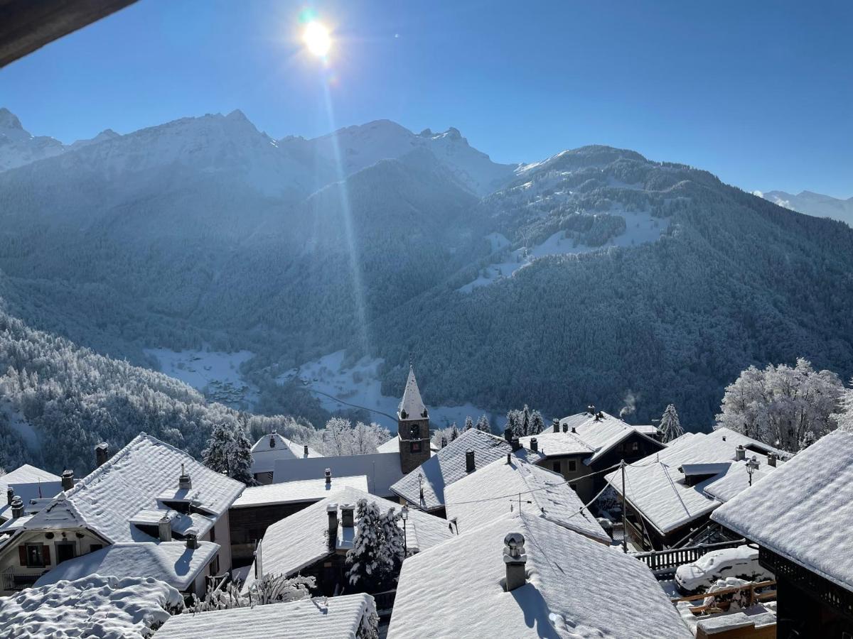 Chalet Rayon De Soleil Gryon Villars Esterno foto
