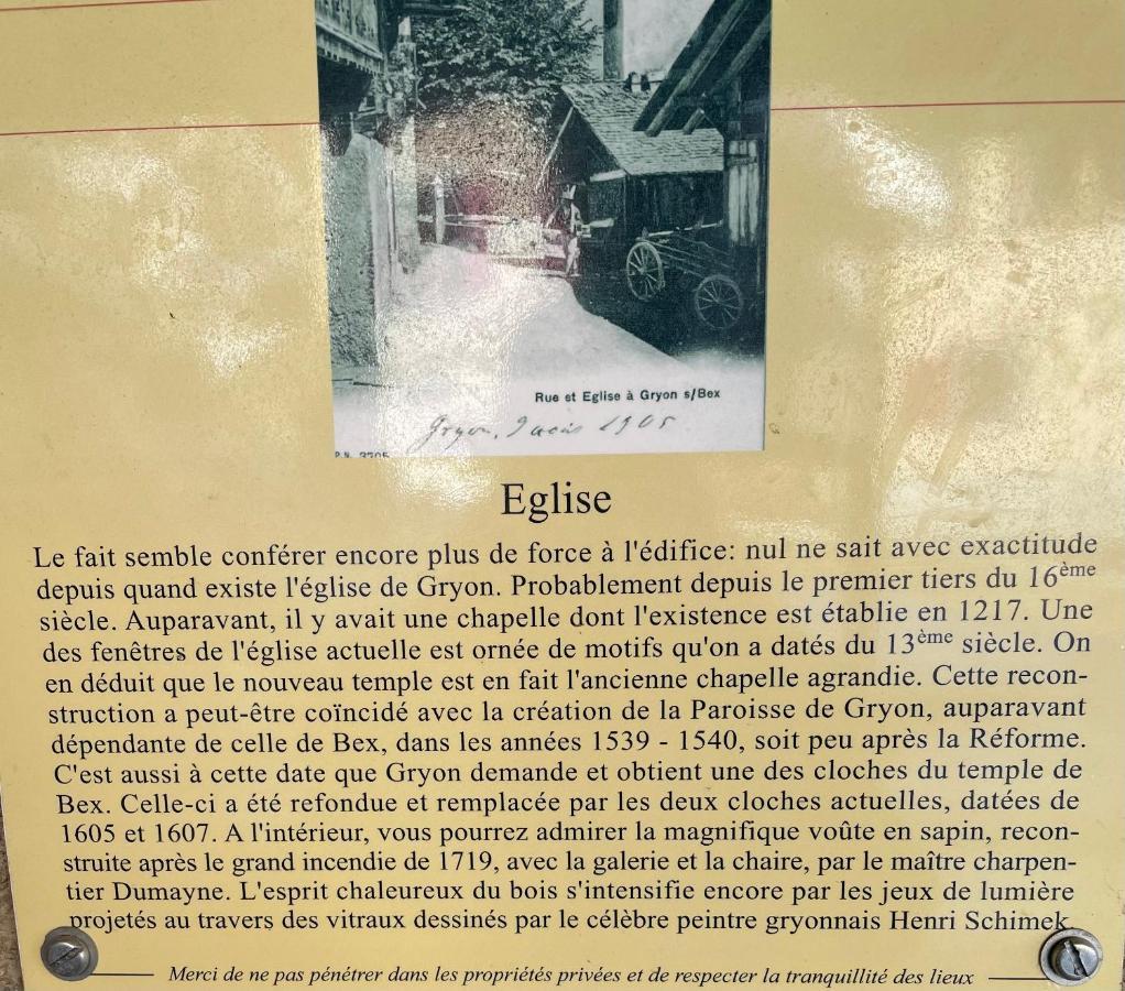 Chalet Rayon De Soleil Gryon Villars Esterno foto