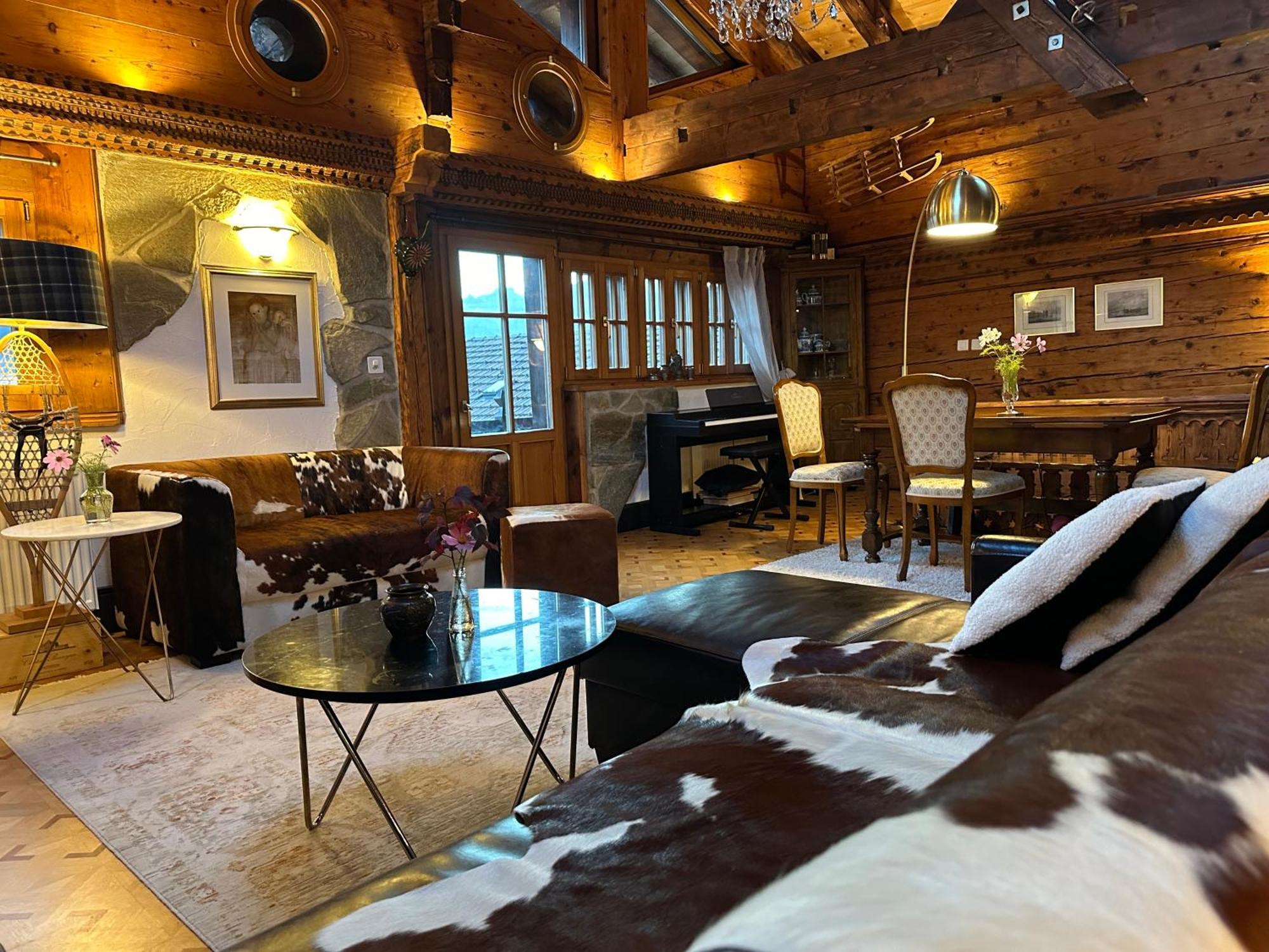 Chalet Rayon De Soleil Gryon Villars Camera foto