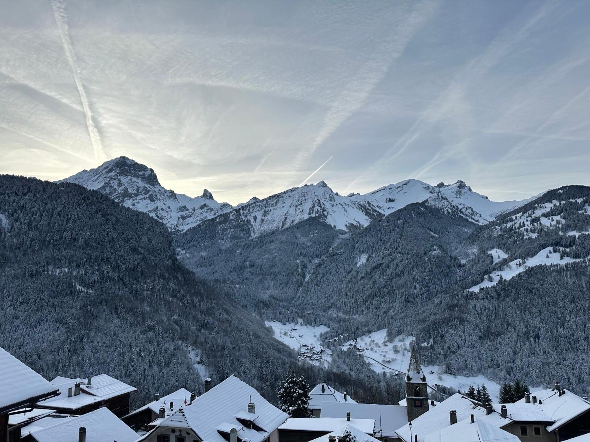 Chalet Rayon De Soleil Gryon Villars Esterno foto